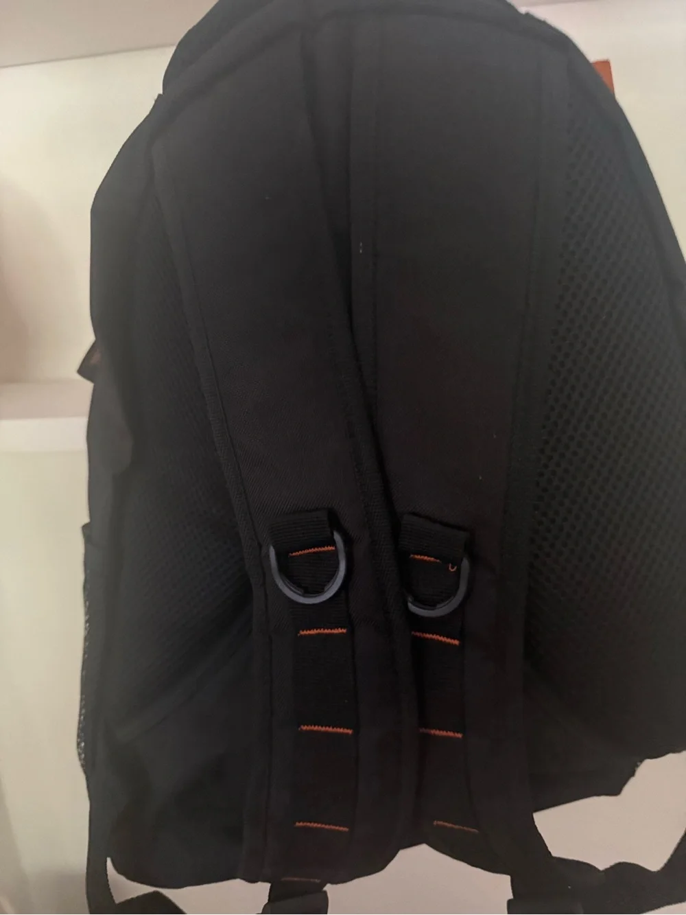 Harley-Davidson Black, Gray & Orange Motorcycle Logo Backpack